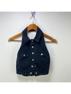 Vintage Unionbay Halter Tank Crop Top Womens Small